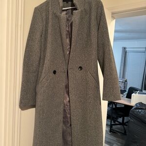 Light Grey Winter Peacoat